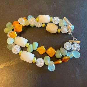 Two strand beaded bracelet